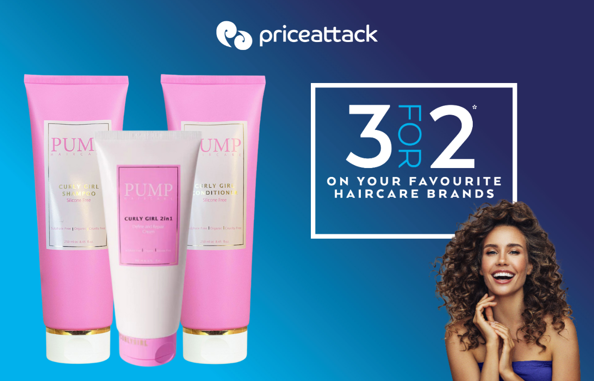 3 for 2 on the ultimate haircare routines at Price Attack