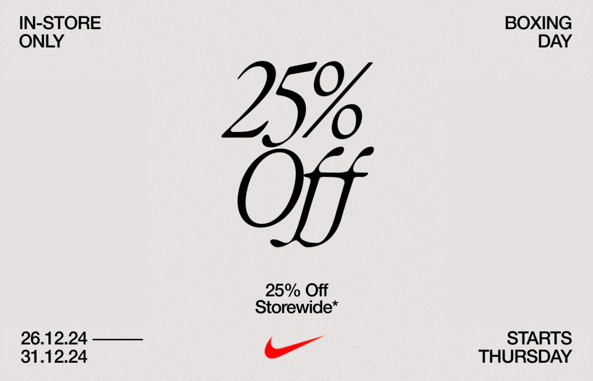 Nike Boxing Day Sale - On Now